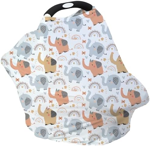 Breathable Car Seat Cover for Babies – Multi-Purpose Soft Rayon Nursing Cover by Meetjoy