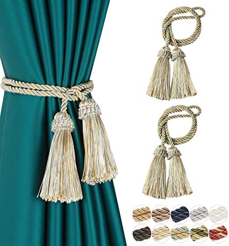Curtain Tiebacks Handmade Curtain Holdbacks Rope by fenghuangwu