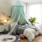 VETHIN Bed Canopy Double Layer Princess Round Dome Dreamy Mosquito Net Bedding - Image 3