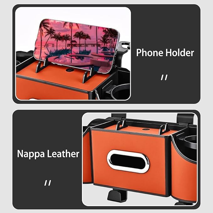 Back Seat Car Organizer, 4 in 1 Multifunctional Car Back Seat Storage Box - Image 4