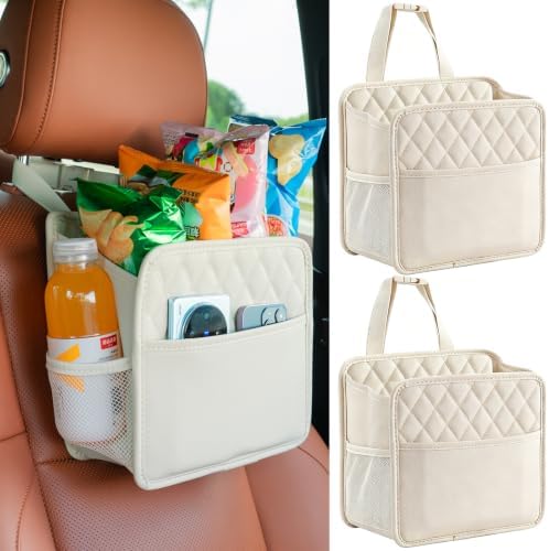 FrgKbTm 2Pack Car Seat Back Hanging Bag Car Document Holder Multi-Pocket Bottle by FrgKbTm