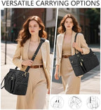 Bagstellar Teacher Tote Bag for Women, 15.6" Laptop Work Tote Computer Bag - Image 5