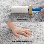 Amazon Basics Fluffy Washable Area Rug, Shaggy Carpet - Image 4