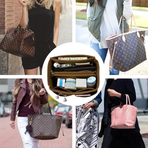 OMYSTYLE Purse Organizer Insert, Felt Tote Bag Organizer Insert - Image 4