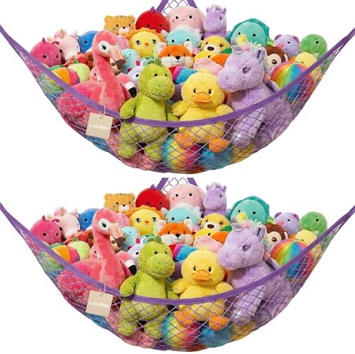 Lazebox Stuffed Animal Net Hammock by Lazebox