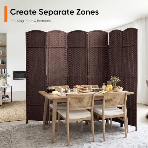 JOSTYLE Outdoor Privacy Screen 6-Panel Folding Room Divider Space Partition - Image 6