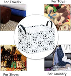 Kids Storage Basket with Soccer Print, 14.5" x 10.2" x 9.1", Waterproof with - Image 3