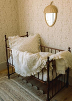Oilo 100% Organic Premium Cotton Muslin Crib Quilt & Sham Set, Print and Solid - Image 2