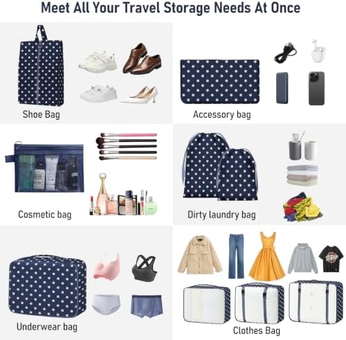 Packing Cubes for Travel 10 Set Luggage Organizer Bags - Image 5