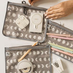 Tiny Twinkle Diaper Bag Organizing Pouches|3 Pack Mess-Proof Clear Front Travel - Image 2