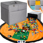 XL Toy Storage Organizer with Play Mat by Starsiko