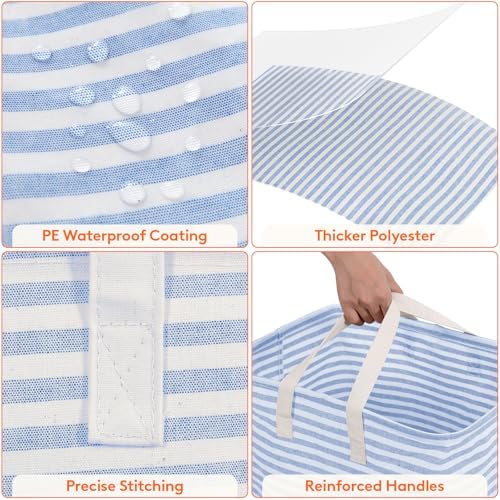 Lifewit 80L Large Laundry Baskets, 1 Pack, Reinforced Handles - Image 5