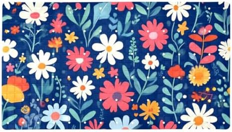 Bathtub Mat Non Slip 26.8x15.1In, Wildflowers Bath Mat by Anna+Cowper