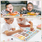 Preschool Placemats Set of 6 Boho Kid Plastic Table Mat 17×13×0.04in - Image 6