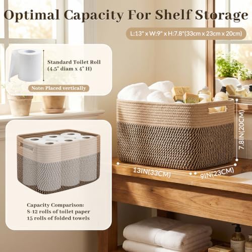 OIAHOMY 4 Pack Storage Basket, Closet Organizer - Image 2