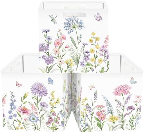 Clastyle 11.8" Flower Storage Basket Set of 3 by Clastyle