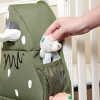 SUNVENO Hanging Diaper Caddy for Crib, Baby Diaper Stacker and Nursery Organizer - Image 2