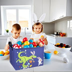 Dinosaur Easter Basket for Kid Large Empty Baby Rectangular Cute Easter Gift - Image 6