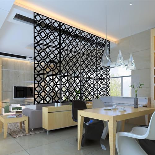 Stepstall 12 Pcs PVC Hanging Room Divider, Thick Decorative Flower Design Room - Image 3