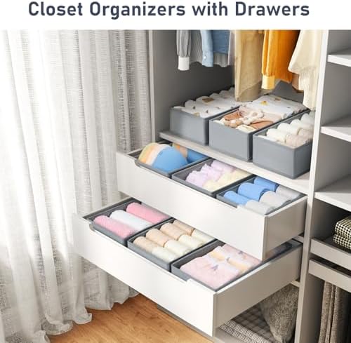DIMJ Drawer Organizer Clothes - Image 3