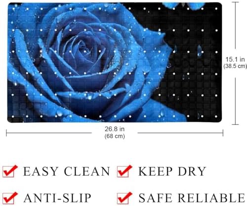 Bathtub Mat Non Slip 26.8x15.1 Inch, Machine Washable Shower Mats - Image 4