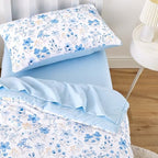 Wake In Cloud - Floral Toddler Bedding Set - Image 3