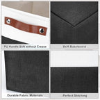 Bagnizer Large Fabric Storage Baskets | 50L Storage Bins, Decorative Linen - Image 5