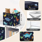 Clastyle 11.8" Dinosaur Storage Basket Set of 3 - Image 3
