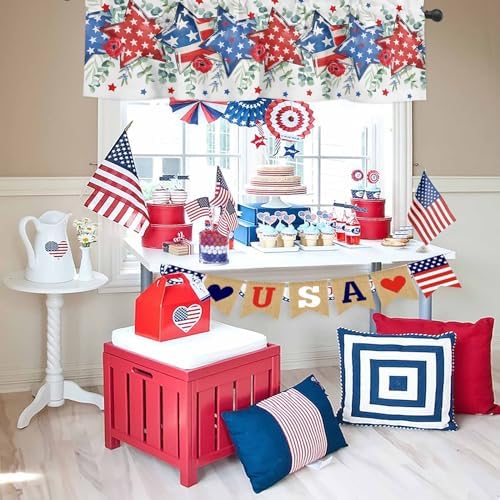4th of July Kitchen Curtains Valances - Image 4