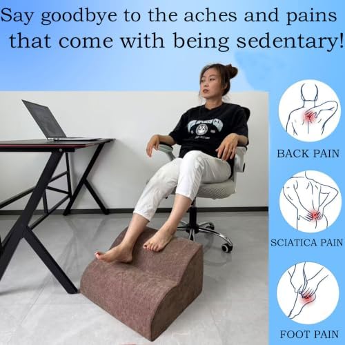 Foot Rest for Under Desk at Work.Multifunctional 3-Tier Foot Stool - Image 4