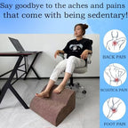 Foot Rest for Under Desk at Work.Multifunctional 3-Tier Foot Stool - Image 4