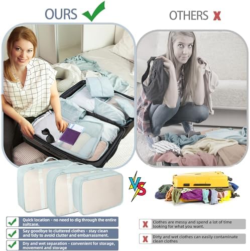 10 Pcs Set Packing Cubes - Image 5