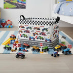 Rectangular Kids Basket Baby Girl Basket Fabric Storage Bin Organizer Box Room - Image 6