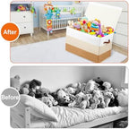 Large Toy Storage Box Chest for Kids, Sturdy Toy Box Bin Baskets - Image 6
