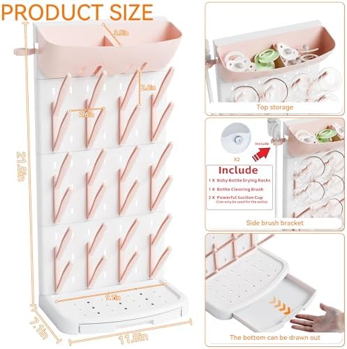SuoXing Vertical Baby Bottle Drying Rack - Image 3