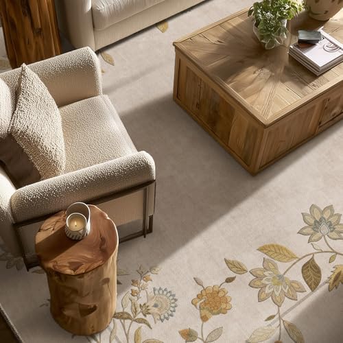 4x6 Washable Living Room Area Rugs: Bedroom Rug Non Slip Low Pile Carpet - Image 2