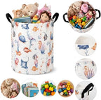 Large Laundry Basket Canvas Storage Bins Baby Nursery Hamper - Image 5