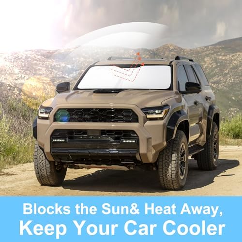 TINGLU Sun Shade for Toyota 4Runner 2010-2024 2025 Accessories Windshield Sun - Image 5