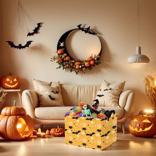 Halloween Basket Gift Cute Pumpkin Ghost Parties Decor Kid Trick or Treat Basket - Image 4