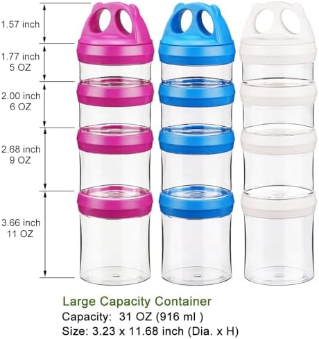 SELEWARE Stackable Snack Containers - Image 2