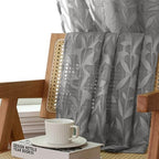 Lecloud Leia Charcoal Grey Sheer Curtains 63 Inch Length 2 Panels, Rustic Light - Image 2