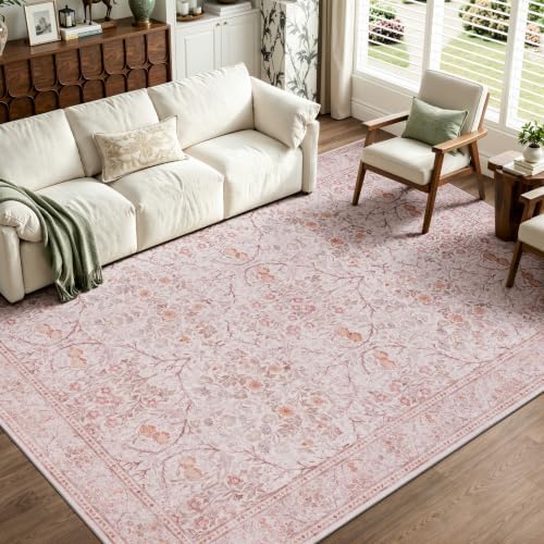 JOLLYVOGUE 5x7 Area Rugs for Living Room, Vintage Washable Rug by JOLLYVOGUE