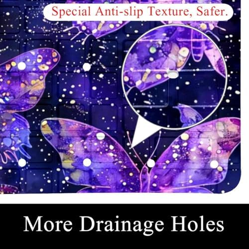 Non Slip Shower Mat Bathtub Mat 15.1x26.8 Inch, Quick Dry Bath Mat - Image 2