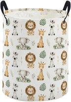 ESSME Animal Laundry Basket, Cute Hamper Collapsible Canvas Waterproof Storage by ESSME