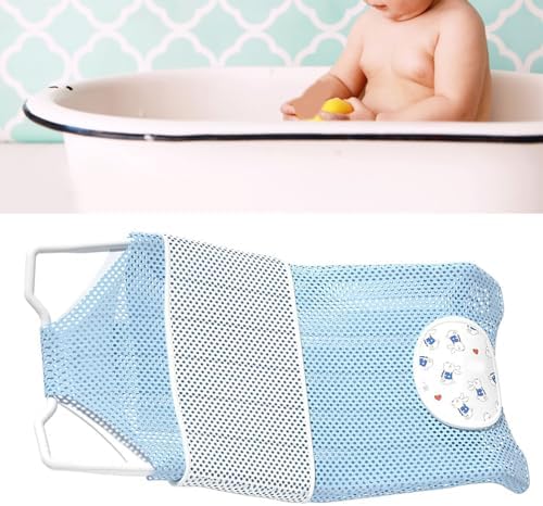 Fafeicy Baby Bath Seat Support Non Slip Mesh Cushion Portable Bath Tub Seat Net - Image 4