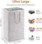 Lifewit 80L Large Laundry Baskets, 1 Pack, Reinforced Handles - Image 3