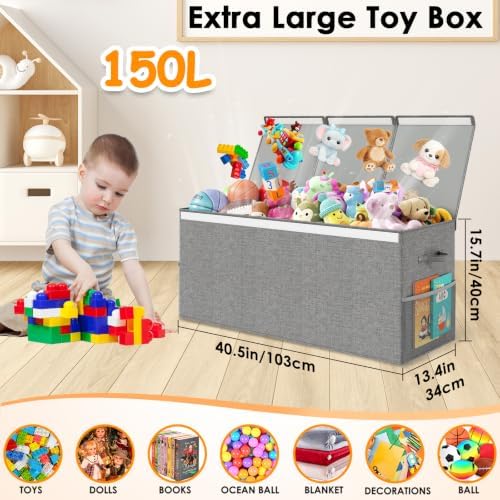 150L Extra Large Toy Storage Box - Image 2