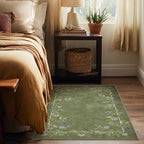 3x5 Washable Bedroom Area Rug: Small Living Room Rugs Non Slip Throw Carpet - Image 4