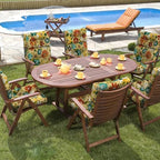 DYTXIII Outdoor High Back Chair Cushions Set of 2, Water Repellent Tufted - Image 7