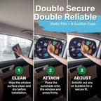 GENANY Space Planet Car Side Window Sun Shades 2 Piece 21 x 14 Inch - Image 5